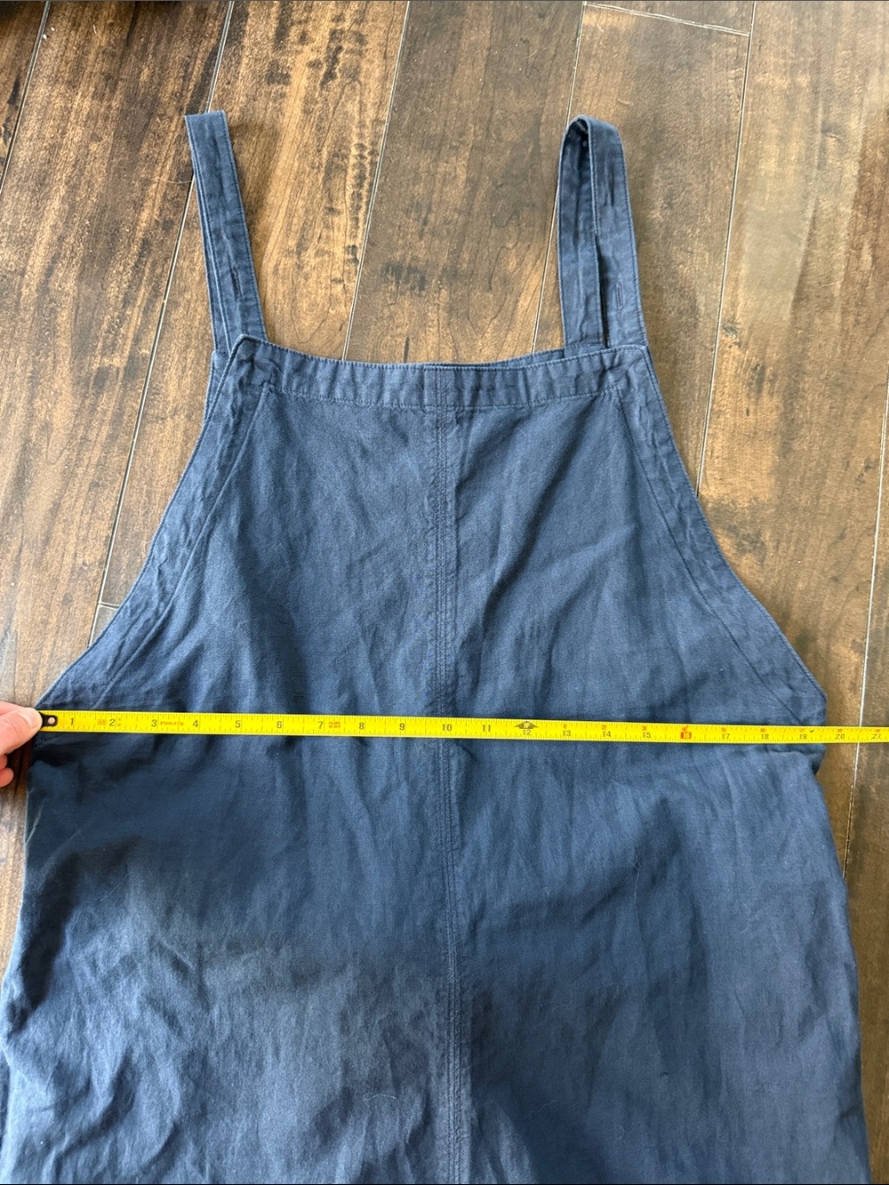 NWT AG Adriano Goldschmied Navy Blue Wide-Strap Square-Neck Jumpsuit - Picture 9 of 12